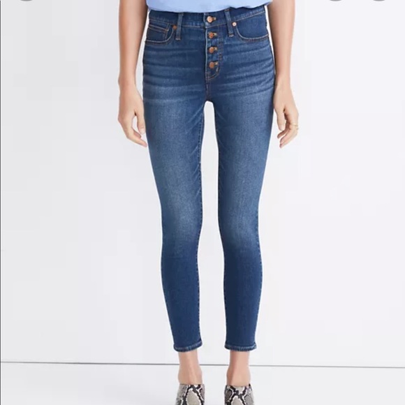 Madewell 9” Mid-Rise Skinny Crop Jeans - Picture 13 of 13